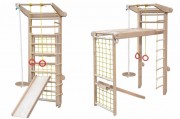 Babygrai 9132 Спортивный уголок Babygrai Трансформер из бука 225см с горкой фото